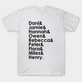 Character Names (Black) - THOBM T-Shirt